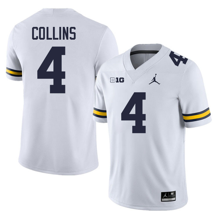 Nico Collins Michigan Jersey,Michigan Wolverines #4 Nico Collins Jersey Youth-White